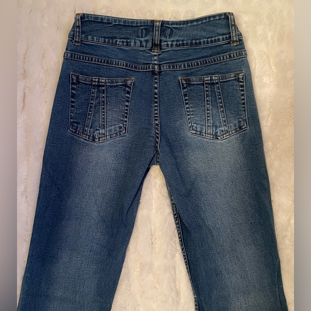 Bebe Y2K stretch jeans with cute pockets! Size 27 - Picture 2 of 8